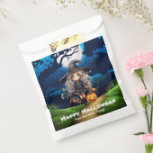  heks in het bos Happy Halloween Bedankzakje (Gezegeld)