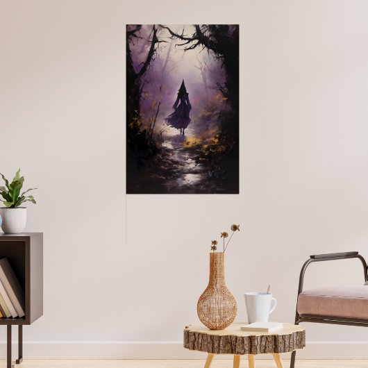 Heks in het bos poster (Woonkamer 3)