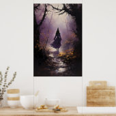 Heks in het bos poster (Keuken)