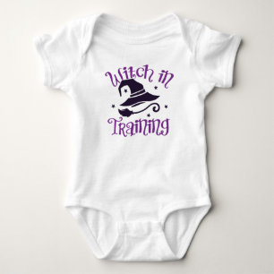 Heks in opleiding baby meisje romper