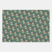 HEKS IN SNEEUWMAN TRUI, ZWARTE KAT XMAS HALLOWEEN INPAKPAPIER VEL (Voorkant)