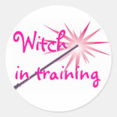 Heks in training Sticker (Voorkant)