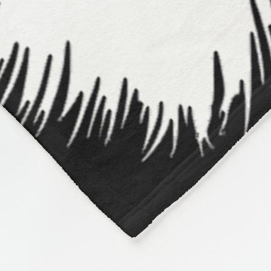 Heks in vlucht fleece deken (Hoek)