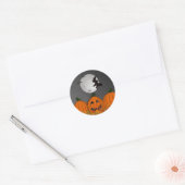 Heks in Vlucht Halloween Stickers (Envelop)