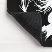 Heks in vlucht Mousepad Muismat (Hoek)