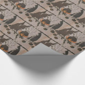 Heks Jack O' Lantern Cauldron Uil Cadeaupapier (Hoek)