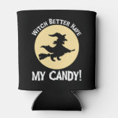 Heks kan maar beter mijn Snoep hebben! Blikjeskoeler (Achterkant)