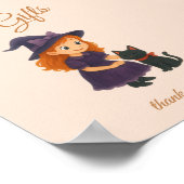 Heks & Kat Bow Kaarten Geschenken Tafelteken Poste Poster (Hoek)