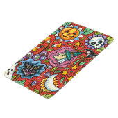 HEKS, KAT, GEEST, KLEURRIJKE HALLOWEEN FOLK GARDEN MAGNEET (Linkerzijde)