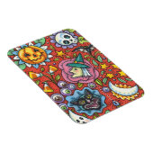 HEKS, KAT, GEEST, KLEURRIJKE HALLOWEEN FOLK GARDEN MAGNEET (Rechterzijde)