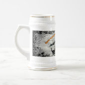 Heks, Kat, Vleermuis en Pompoen, Gelukkig Hallowee Bierpul (Links)