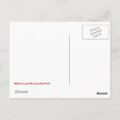 Heks ketel zwarte kat vleermuis briefkaart (Achterkant)