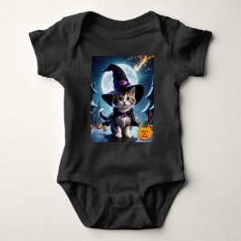 Heks Kitten Lief Halloween Romper