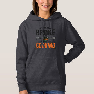 Heks Kookt Mijn Bezem Gebroken Grappig Vintage_1 Hoodie