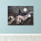 Heks Kunst/Fantasie Heksen/Drie Heks Zusters Canvas Afdruk (Insitu (Houten vloer))