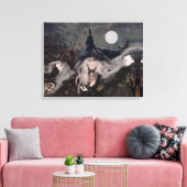 Heks Kunst/Fantasie Heksen/Drie Heks Zusters Canvas Afdruk (Insitu (Woonkamer))