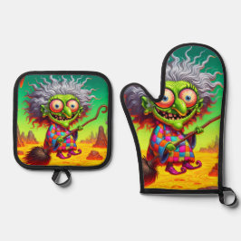 Heks Kunst Ovenwant & Pannenlap Set