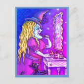 HEKS LIPSTICK, PARFUM & NAGELLAK, GRAPPIG SCHATTIG FEESTDAGENKAART (Voorkant)