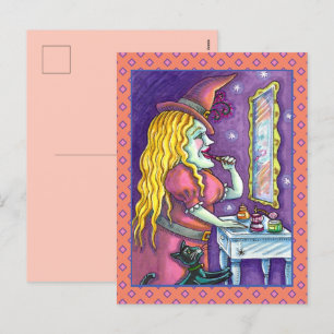 HEKS LIPSTICK, PARFUM & NAGELLAK, GRAPPIG SCHATTIG FEESTDAGENKAART