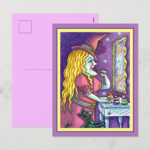 HEKS LIPSTICK, PARFUM & NAGELLAK, GRAPPIG SCHATTIG FEESTDAGENKAART