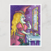 HEKS LIPSTICK, PARFUM & NAGELLAK, GRAPPIG SCHATTIG FEESTDAGENKAART (Voorkant)