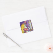 HEKS LIPSTICK, PARFUM & NAGELLAK, GRAPPIG SCHATTIG VIERKANTE STICKER (Envelop)