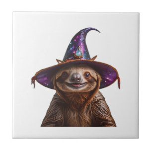 Heks Luiaard Halloween snoep of een poets grap spo Tegeltje