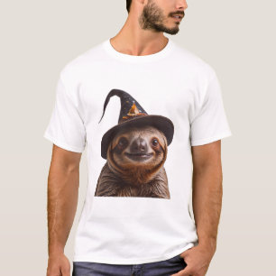 Heks Luiaard Halloween snoep of een poetsbui enge T-shirt