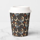 Heks, maan en planeten papieren bekers (Achterkant)