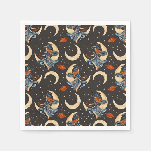 Heks, maan en planeten servet (Voorkant)