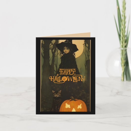 HEKS MAAR ENGEL HALLOWEEN KAART (Voorkant)