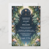 Heks magische droom mystieke sterren maan bruiloft kaart (Voorkant)