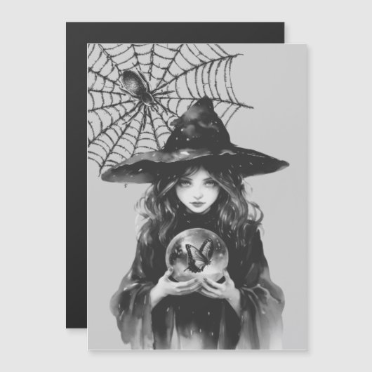 Heks Magnetische Uitnodiging (Voorkant / Achterkant)