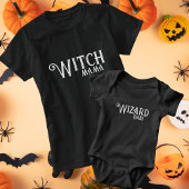 Heks Mama Zwart Halloween Mama En Ik Matching T-shirt