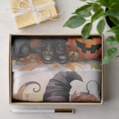 heks meisje 6 halloween decoupage papier (Geschenk)