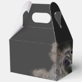 Heks met brandende ketel Halloween Bedankdoosjes (Achterkant)