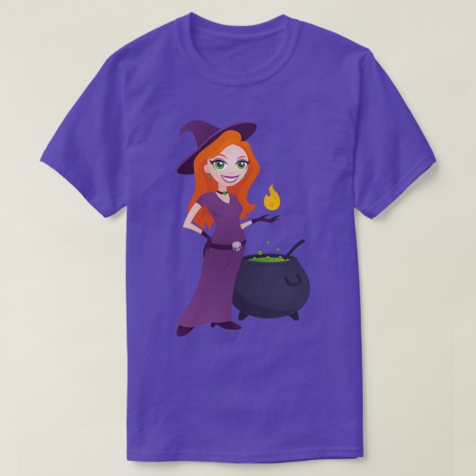  heks met Cauldron T-shirt (Design voorkant)