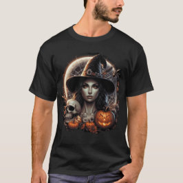 Heks met een halve maan" Spooky T-shirt
