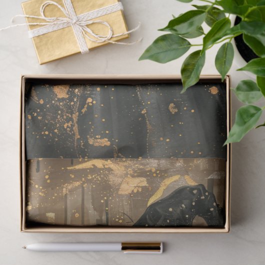 Heks met een pompoen decoupage tissuepapier (Geschenk)