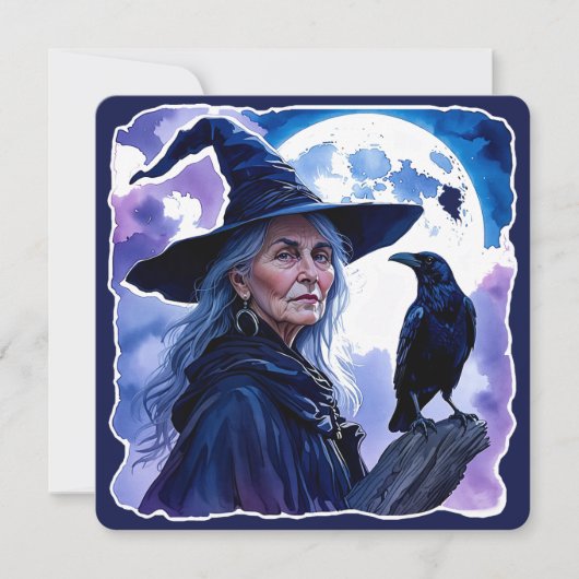 Heks met een raaf - Halloween Fan Fun 1 (Voorkant)