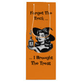 Heks met giffles in de hand wijn cadeautas (Voorkant)