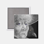 Heks met kraaimagneet magneet (Voorkant / Achterkant)