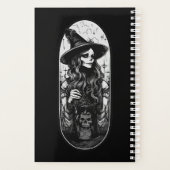 Heks met lantaarn Halloween Planner (Achterkant)