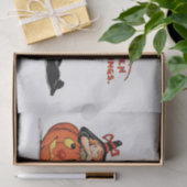  heks met pomkin Halloween ontkoppeling Tissuepapier (Geschenk)