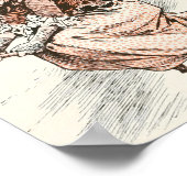  heks met Poster van de ruimte en de kat (Hoek)