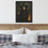 Heks met vuur spreuk canvas afdruk (Insitu (Slaapkamer))