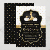 Heks met zwart-witte Polka Dots Quinceanera Kaart (Voorkant / Achterkant)