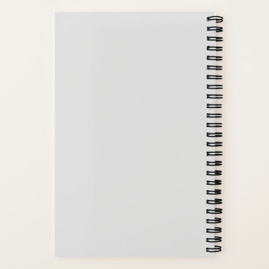 Heks met zwarte kat en halve maan notitieboek (Achterkant)