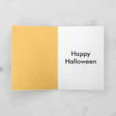  heks met zwarte kat kaart (Binnen)