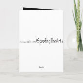 Heks Mona Lisa Halloween Volle Maan Kaart (Achterkant)